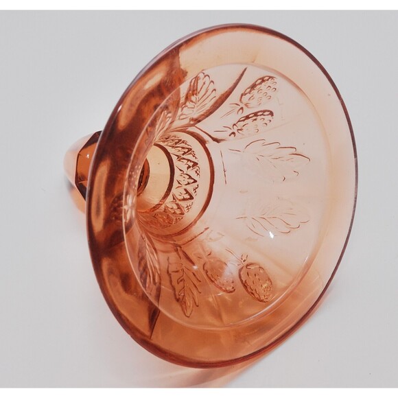 Vintage Indiana Glass Lidded Compote Candy Dish Nice Dark Amber 9" - Picture 9 of 9